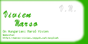 vivien marso business card